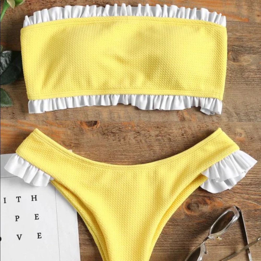 Yellow Zaful Bikini set